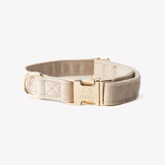 'Sand' - Velvet Dog Collar