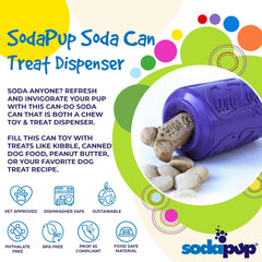 Can Toy Rubber Dog Chew Toy for Average Chewers | Treat Dispenser | USA Made