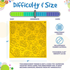 Autumn eMat - Enrichment Lick Mat For Dogs and Cats| Fall Leaves Design | SodaPup