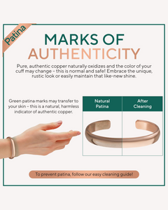 Pure Copper Cuff Bracelet – Plain