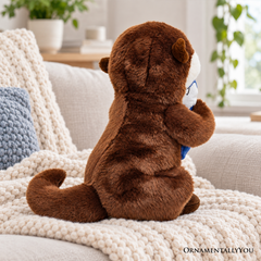 Otto the Otter Plushie, Adorable 12" Fish-Hugging Stuffed Animal for Kids’ Gifts
