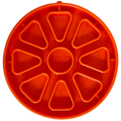Citrus Softie eTray Shallow Slow Feeder Dog Bowl |  USA Made