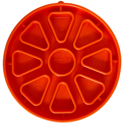 Citrus Softie eTray Shallow Slow Feeder Dog Bowl |  USA Made