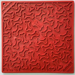 Bones eMat - Enrichment Lick Mat for Dogs and Cats | eMat Enrichment Toy for Anxiety Relief | SodaPup