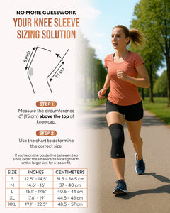 Copper Compression Knee Sleeves (2 Pack)