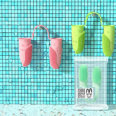 Dog Super Soft Pet Finger Toothbrush Teeth Cleaning Bad Breath Care Nontoxic Silicone Tooth Brush Tool Dog Cat Cleaning Supplies Finger Dog Toothbrush Silicone Finger Brush for Dogs Cats Teeth Cleaning