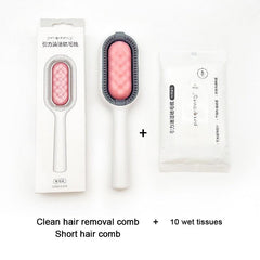 Cat Cleaning Comb Cat Hair Remover to Remove Floating Hair Sticky Fur Universal Pet Grooming Brush for Cat Dog Paired with Wipes Pet Cleaning Hair Removal Comb For Massaging And Removing Loose Hair