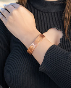 Pure Copper Cuff Bracelet – Timber