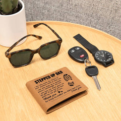 To My Stepdad Gift of Life – Leather Wallet