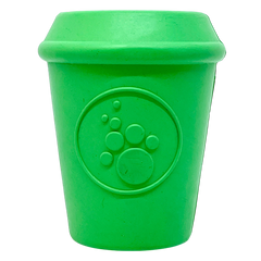 Coffee Cup Rubber Dog Chew Toy for Power Chewers | Treat Dispenser | USA Made
