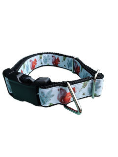 Forest Squirrel Nylon Dog Collar