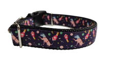 Space Dogs Nylon Dog Collar