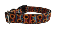 Sunflower Stripes Nylon Dog Collar