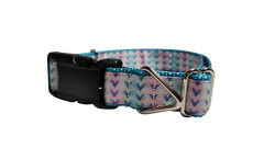 Pastel Tribal V Pattern Nylon Dog Collar