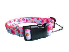 Bright Flowers Nylon Dog Collar