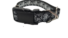 Fuck Black Nylon Dog Collar