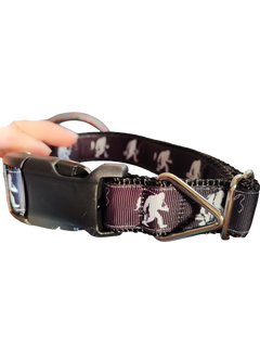 Fishing Sasquatch Nylon Dog Collar MD, LG, XL, Leash