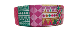1.5" Wide Busy Body Tribal Patterns Nylon Dog Collar