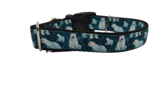 Polar Bears Nylon Dog Collar