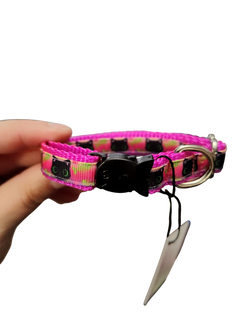 1/2" Black Cat Nylon Dog / Cat Collar