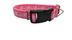 Fuck Pink Nylon Dog Collar