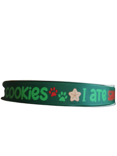 I ate Santa's Cookies Nylon Dog Collar, Leash