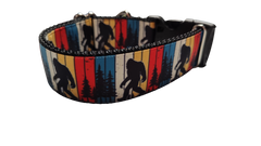 1.5" Wide Bigfoot Sasquatch Yeti Nylon Dog Collar