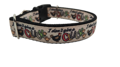 Don't Give A Cluck Nylon Dog Collar