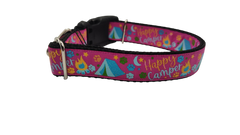 Happy Camper Nylon Dog Collar