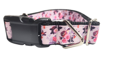 Birds and Flowers Nylon Dog Collar
