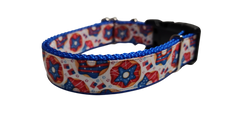 Patriotic Donuts Nylon Dog Collar