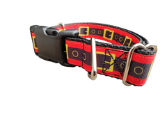 Santa Belt Christmas Nylon Dog Collar
