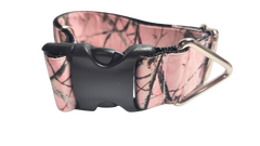 1.5" Wide Pink Camo Nylon Dog Collar