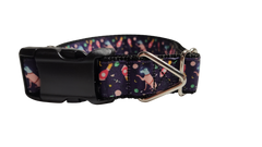 Space Dogs Nylon Dog Collar