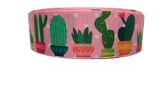 1.5" Wide Potted Cactus Nylon Dog Collar