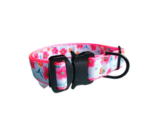 Bright Flowers Nylon Dog Collar