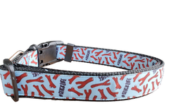# Stick Life Black Nylon Dog Collar MD, LG, XL, Leash