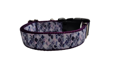 Purple Scales Nylon Dog Collar