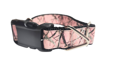 Pink Camo Nylon Dog Collar
