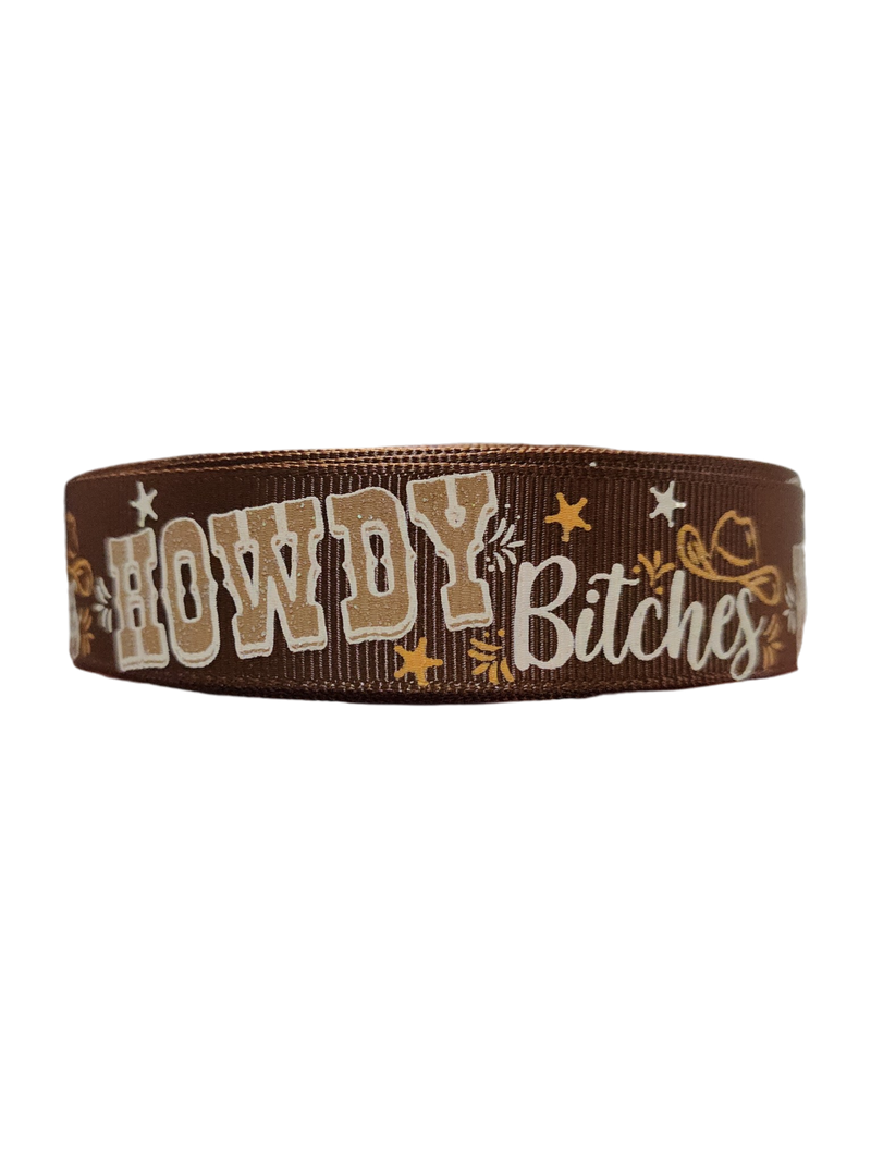 Howdy Bitches Nylon Dog Collar