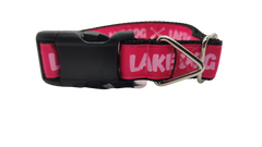 Lake Dog Pink Nylon Dog Collar
