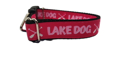 Lake Dog Pink Nylon Dog Collar