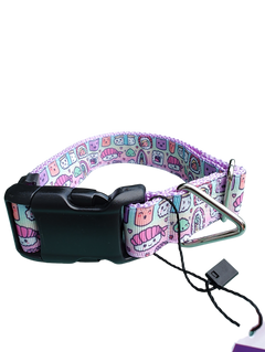 Sushi Friends Lavender Nylon Dog Collar MD, LG, XL, Leash
