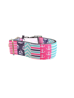 1.5" Wide Set Sail Nylon Dog Collar