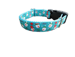 Snowman Christmas Nylon Dog Collar