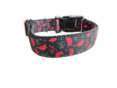 Christmas Cardinal Nylon Dog Collar