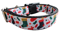 Christmas Stockings Nylon Dog Collar