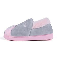 Winter Warm Home Slippers Women Cat Non-Slip Home Shoes Indoor Floor Bedroom Couple Plush House Slippers Comfort Plush Cute House Lucky Cat Warm Indoor Home Shoes